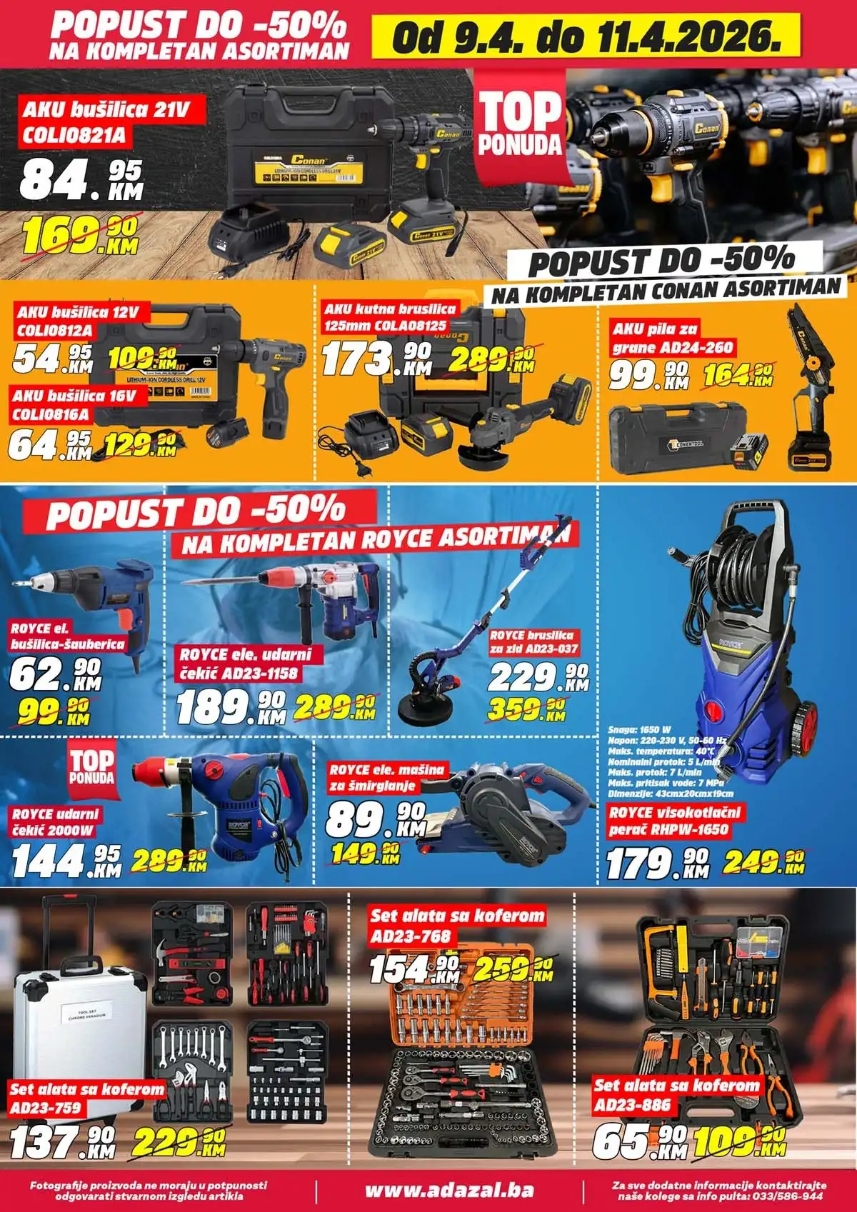 Adazal akcija do 50 posto katalog strana 2 Adazal sniženja do 50 posto katalog april 2026 strana 2