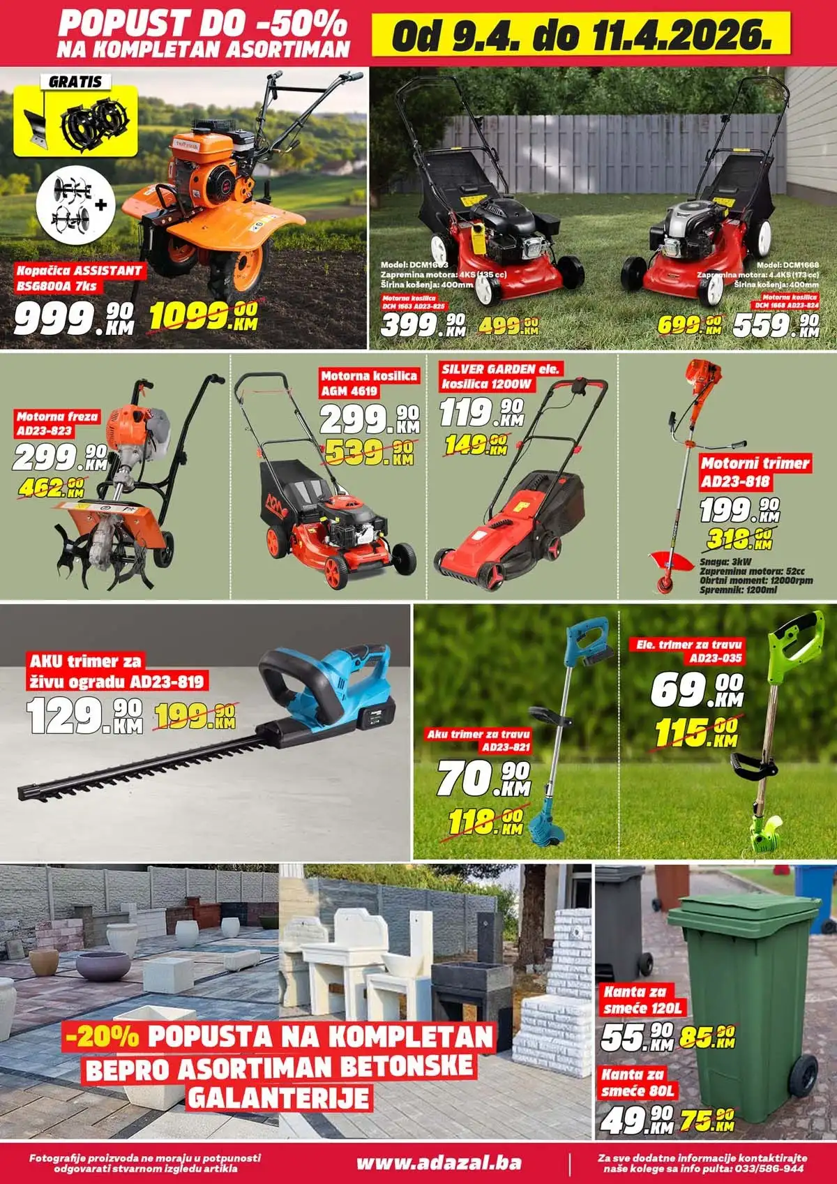 Adazal akcija do 50 posto katalog strana 4 Adazal sniženja do 50 posto katalog april 2026 strana 4