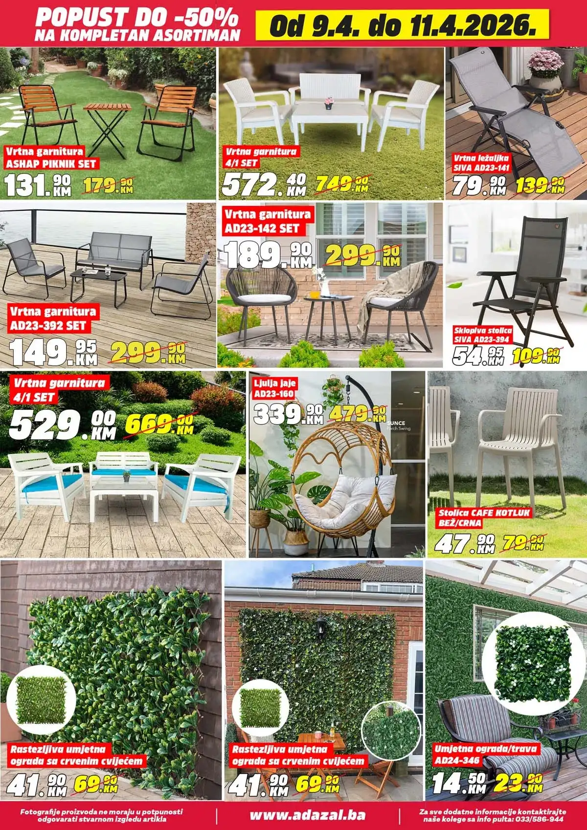 Adazal akcija do 50 posto katalog strana 5 Adazal sniženja do 50 posto katalog april 2026 strana 5