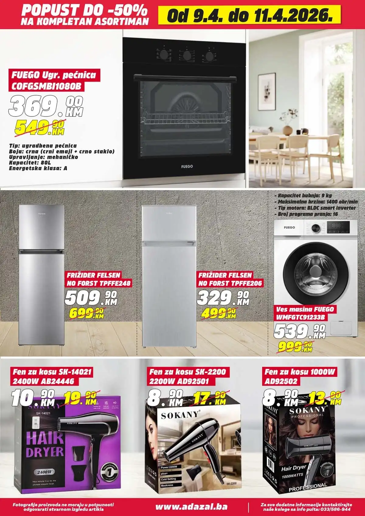 Adazal akcija do 50 posto katalog strana 10 Adazal sniženja do 50 posto katalog april 2026 strana 10