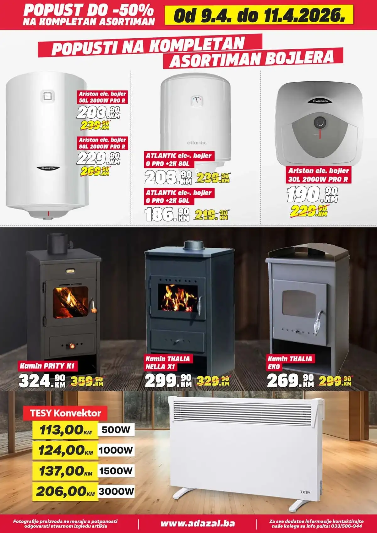 Adazal akcija do 50 posto katalog strana 12 Adazal sniženja do 50 posto katalog april 2026 strana 12