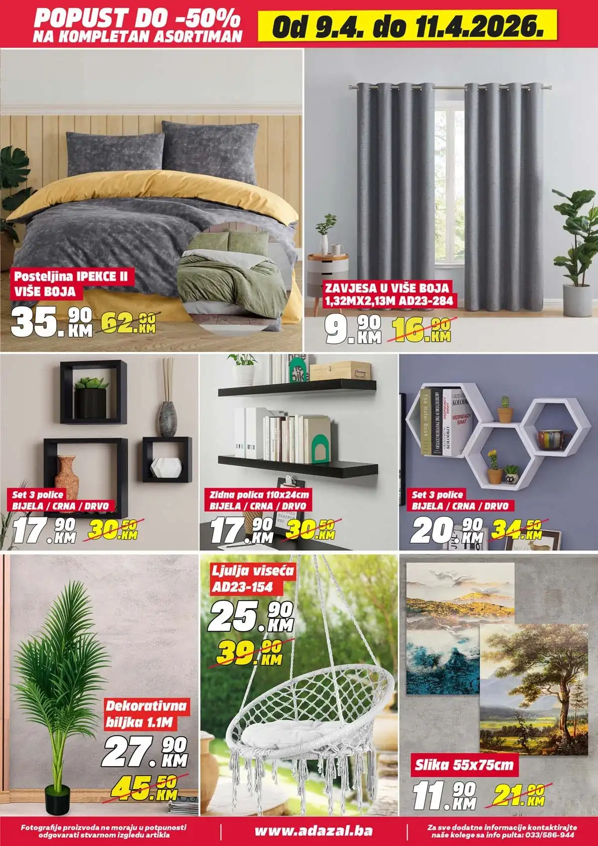 Adazal akcija do 50 posto katalog strana 15 Adazal sniženja do 50 posto katalog april 2026 strana 15