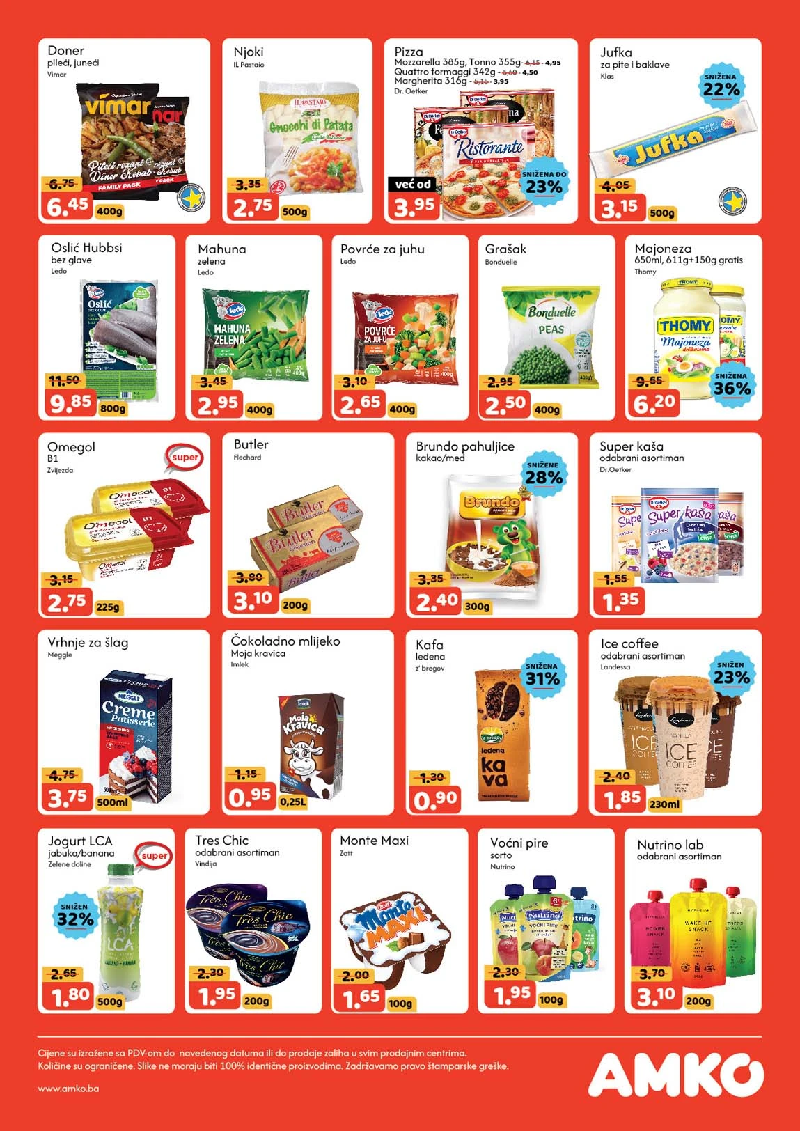 Amko sniženja namirnica – februar 2026