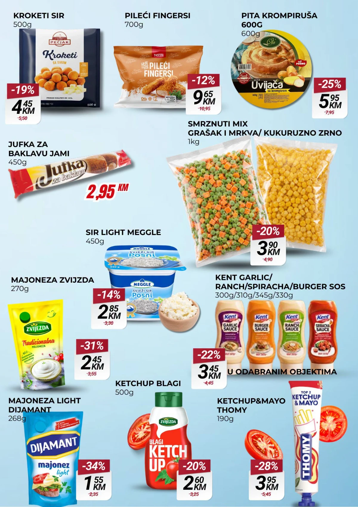Belamionix katalog do 12.08.2026. – smrznuta hrana, sir, majoneza, kečap i umaci.