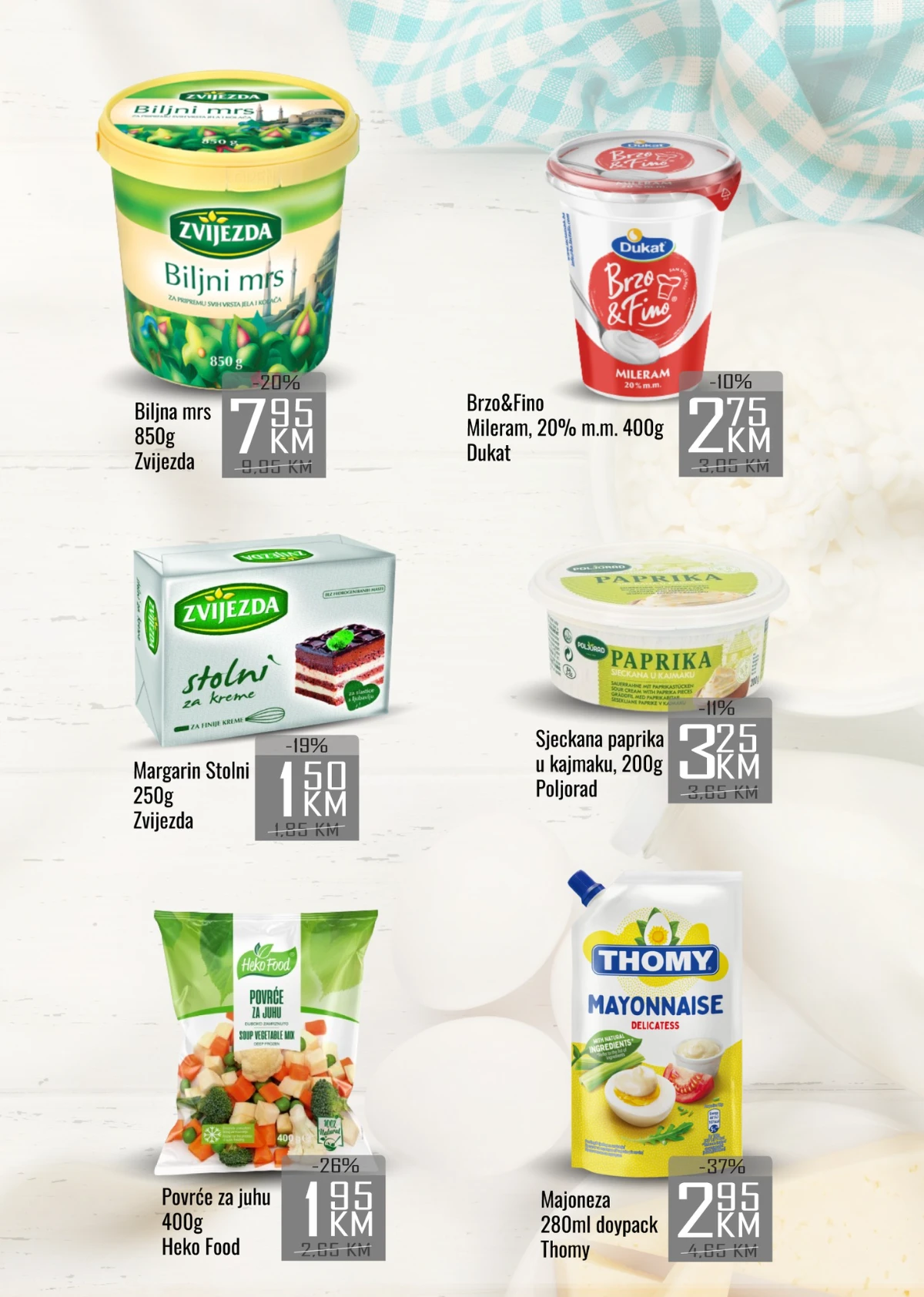 BEST katalog strana 4 – mileram, margarin, majoneza i povrće za juhu na akciji