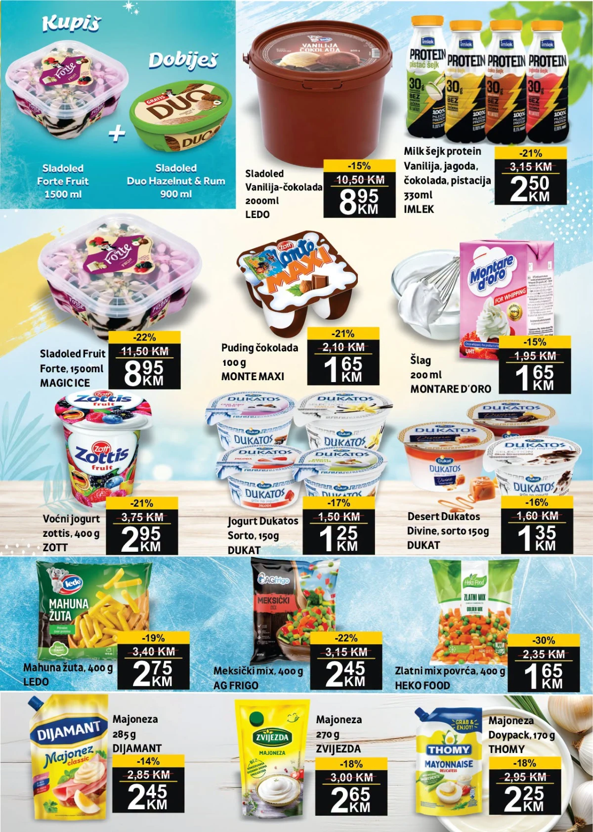 BEST katalog – mliječni proizvodi, sladoledi i smrznuti program na akciji