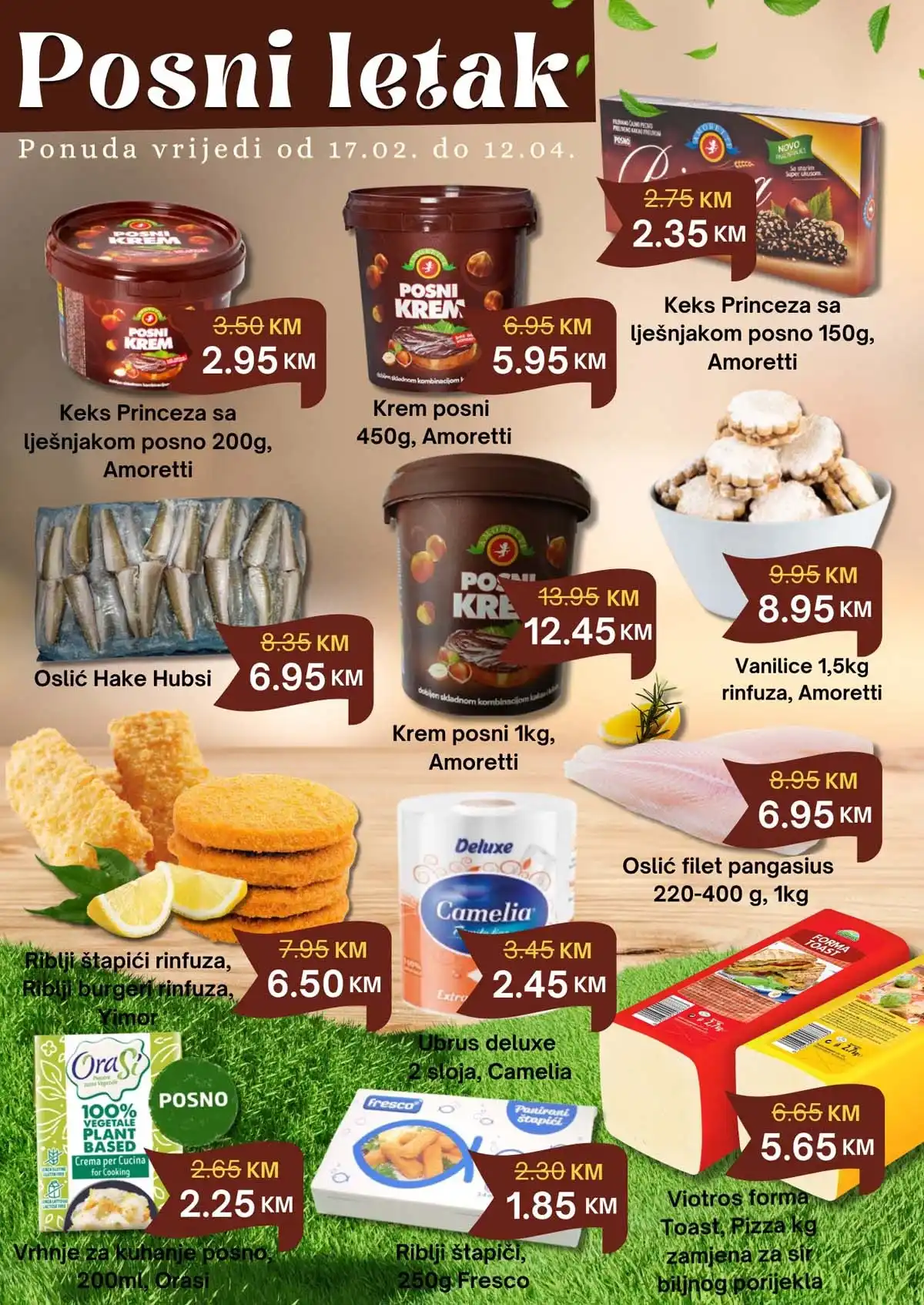 UTD BEST posni letak katalog sniženja strana 1 posni proizvodi akcija do 12. aprila 2026