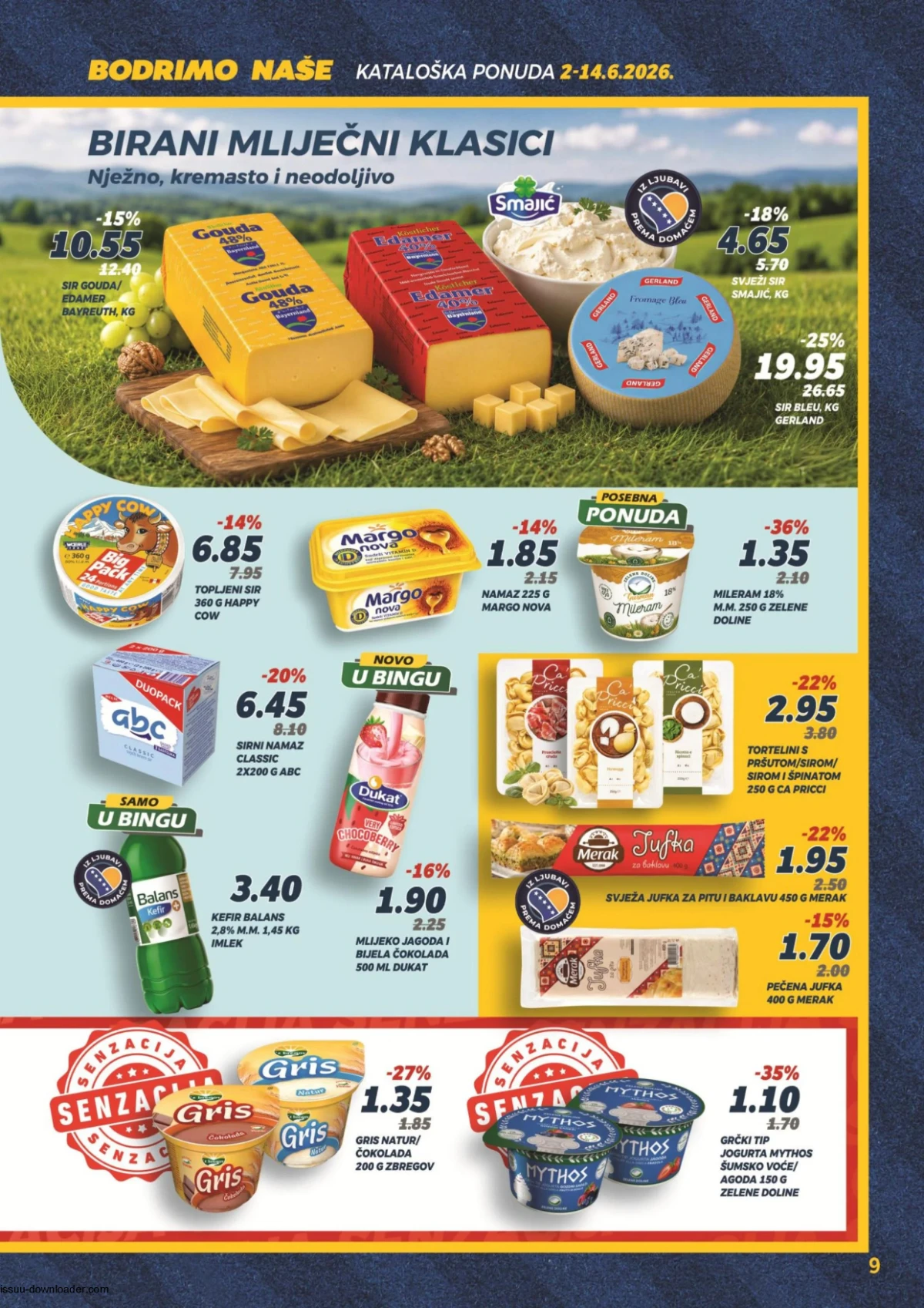 Bingo mliječni proizvodi i sirevi