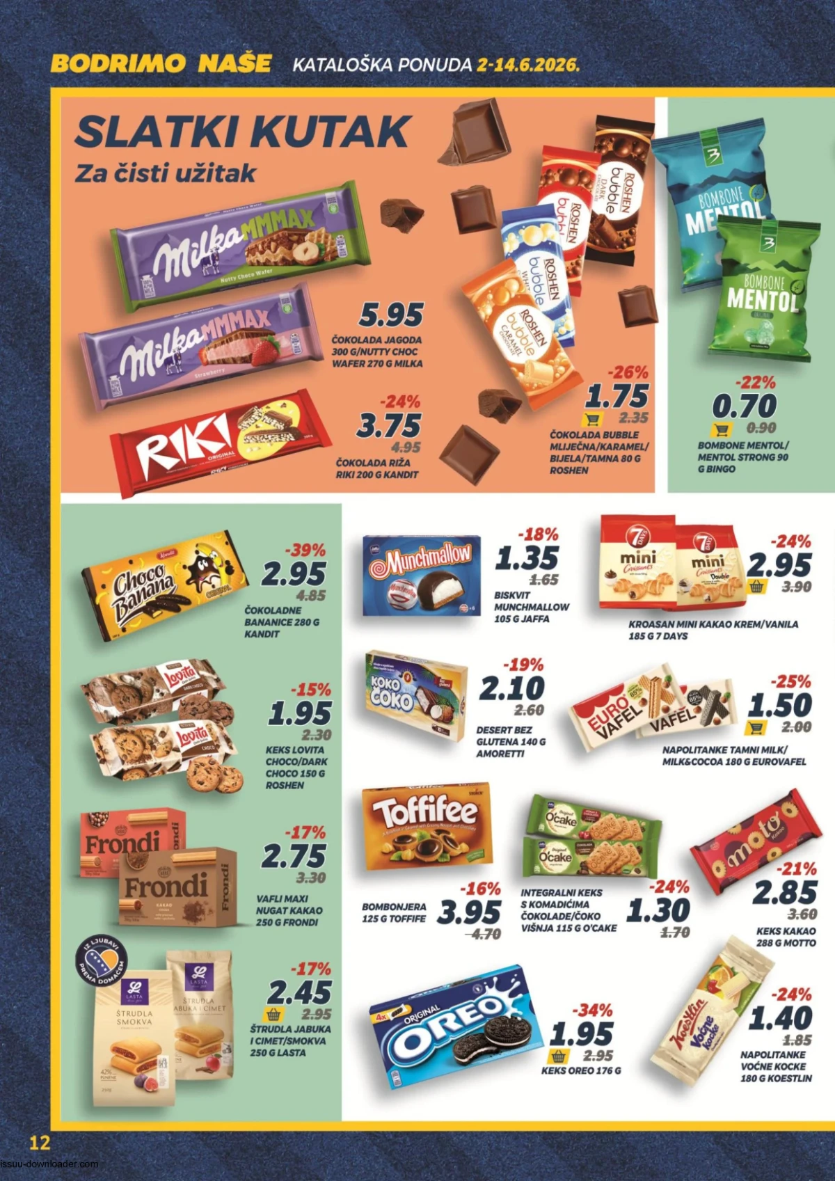 Bingo čokolade keksi i slatkiši