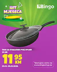 Bingo Hit mjeseca tava sa staklenim poklopcem cijena 11,95 KM bingoshop.ba