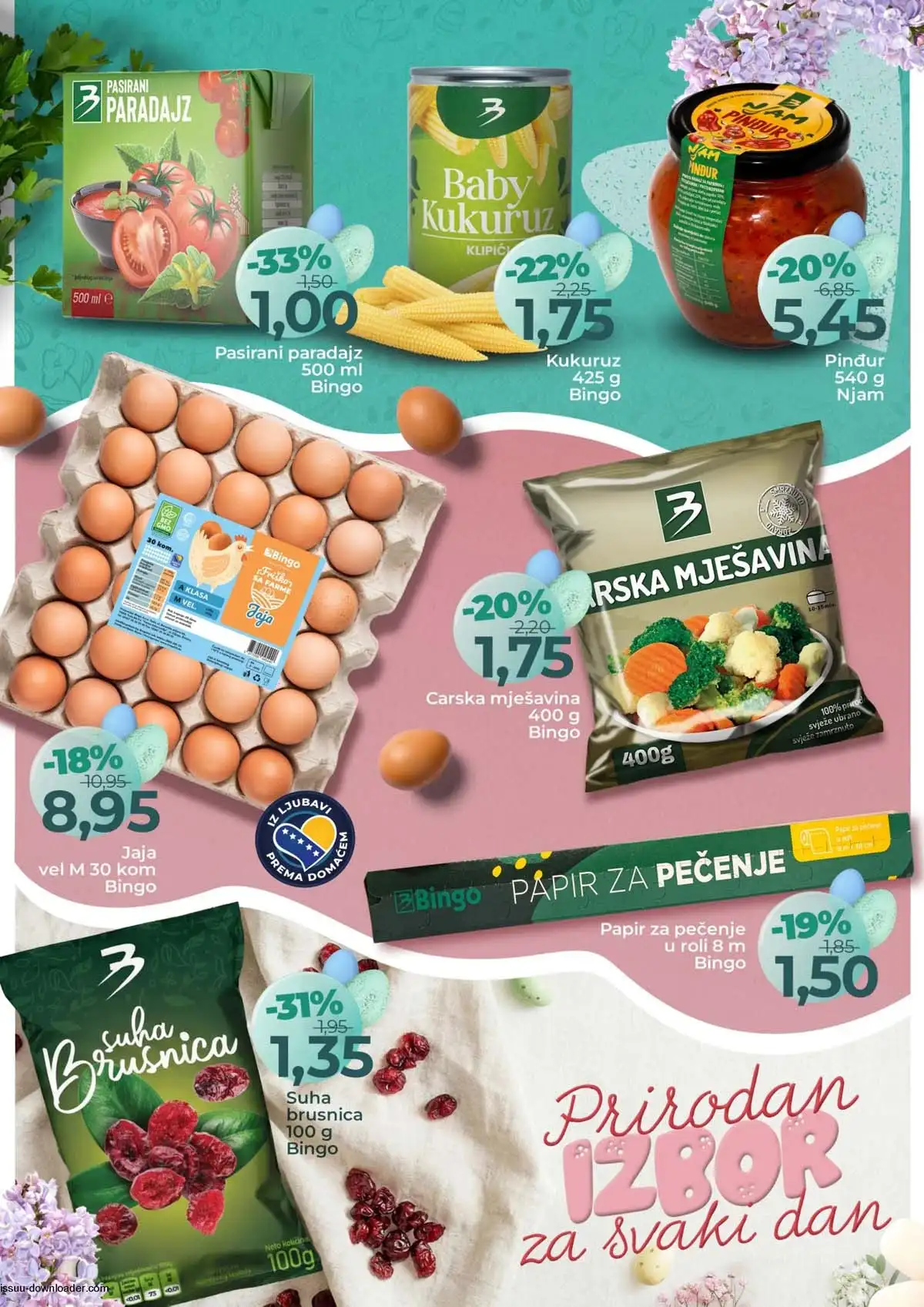 Bingo posebna akcija – katalog strana 6, sniženja do 15. aprila 2026. Bingo posebna akcija katalog strana 6 – ponuda i sniženja do 15. aprila 2026.