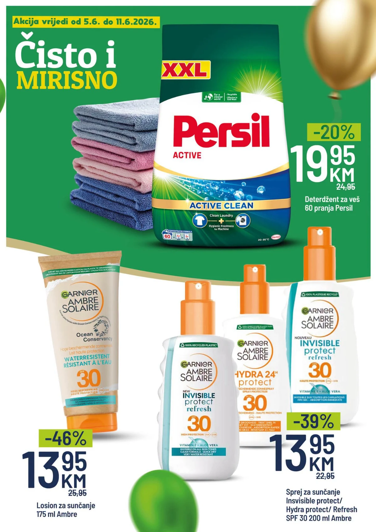 Bingo akcija Mostar – Persil deterdžent i Ambre Solaire proizvodi