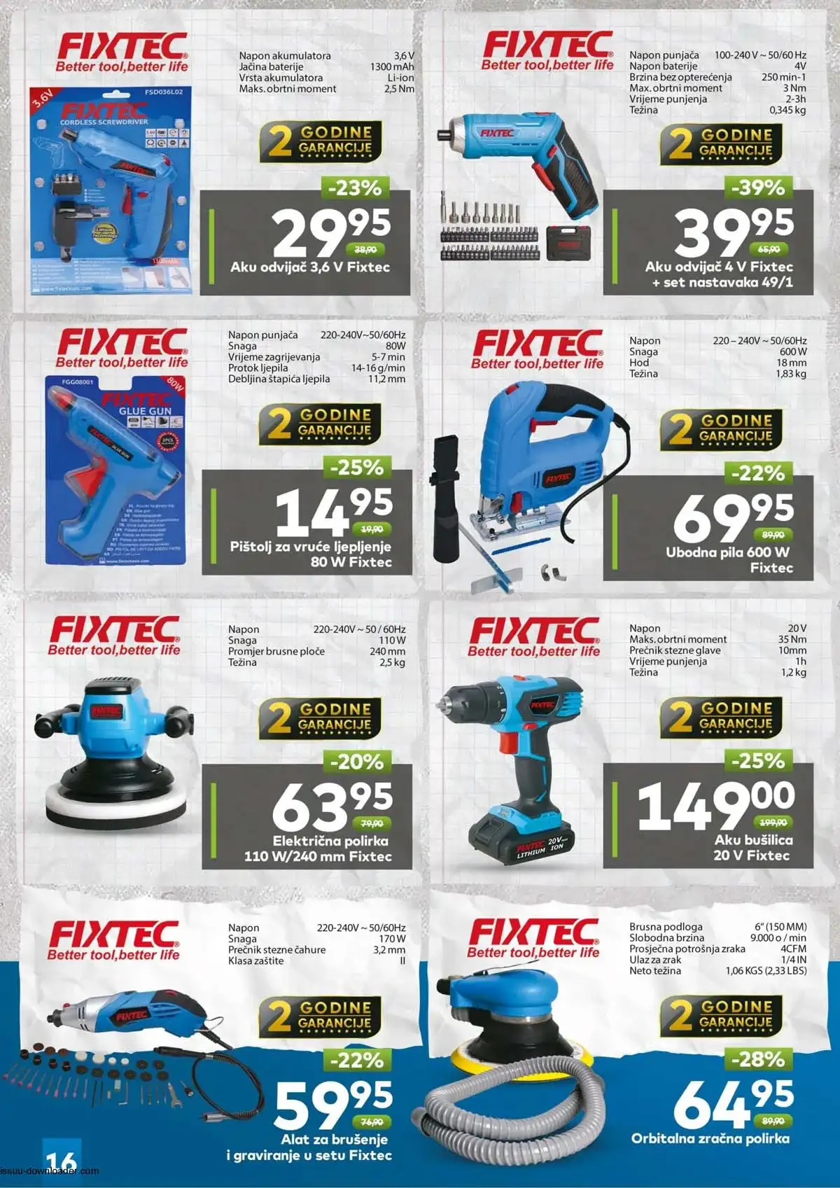 Bingo sniženja do 50% električni alat radionica alati katalog akcija do 20.05.2026 strana 16