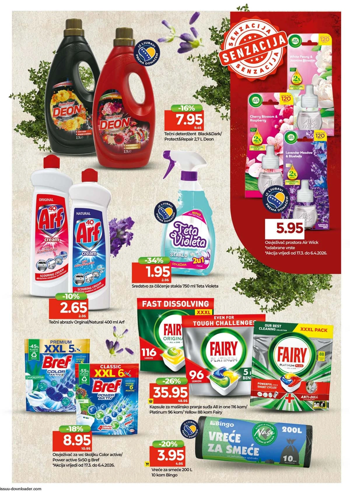 Bingo katalog strana 20 – sniženja do 29. marta 2026. Bingo katalog sniženja – strana 20 – akcija do 29. marta 2026.