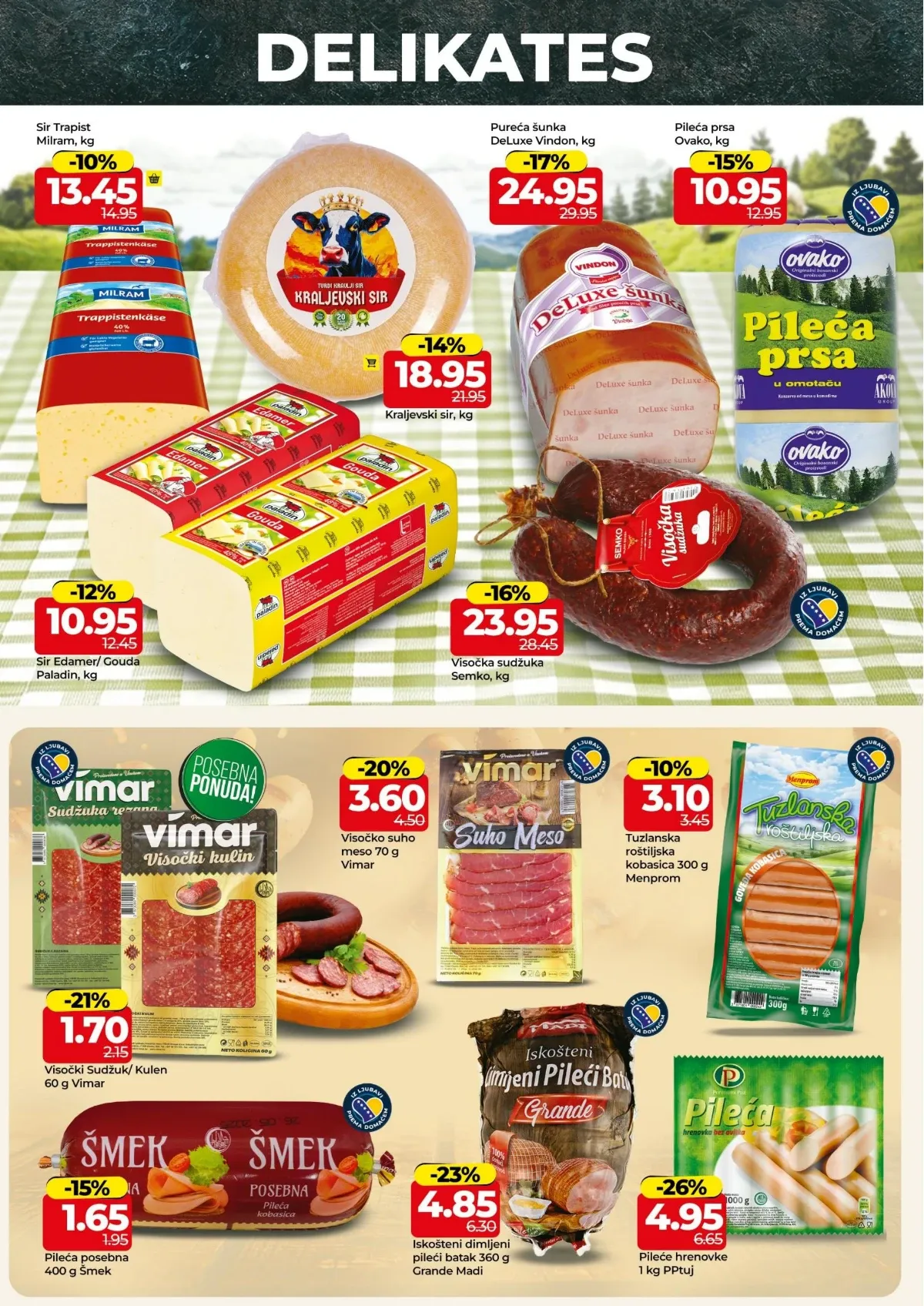 Bingo katalog do 30.08.2026. – sirevi, šunke, suhomesnati proizvodi i delikates