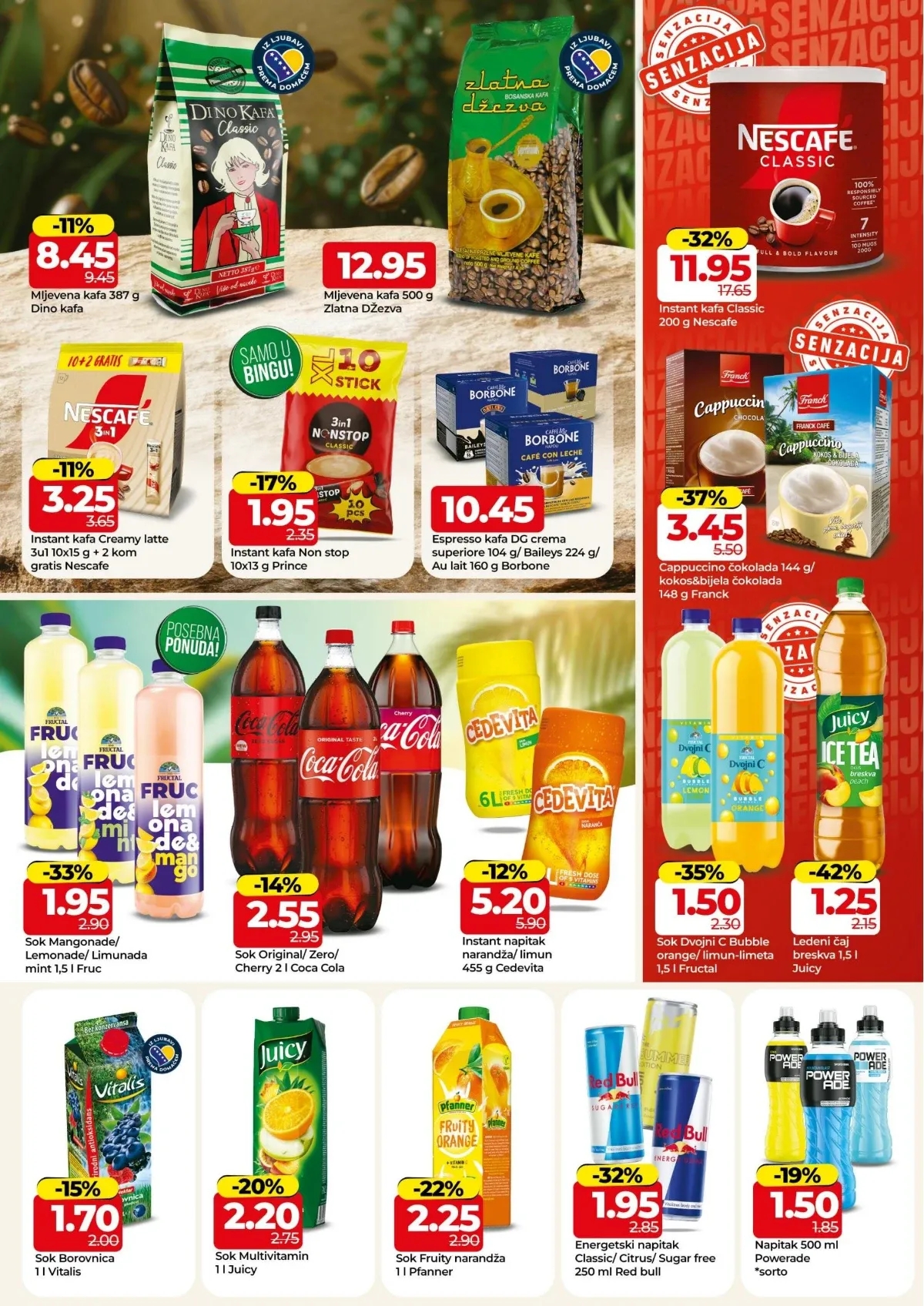 Bingo katalog do 30.08.2026. – kafa, sokovi i energetski napici na akciji