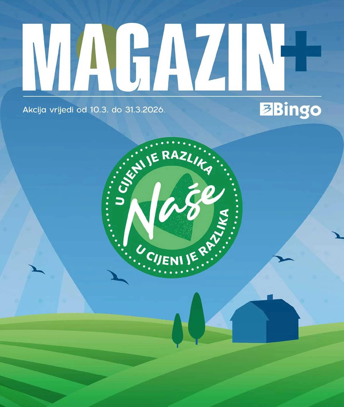 Bingo Plus akcija Magazin Plus katalog sniženja do 31.03.2026 strana 1