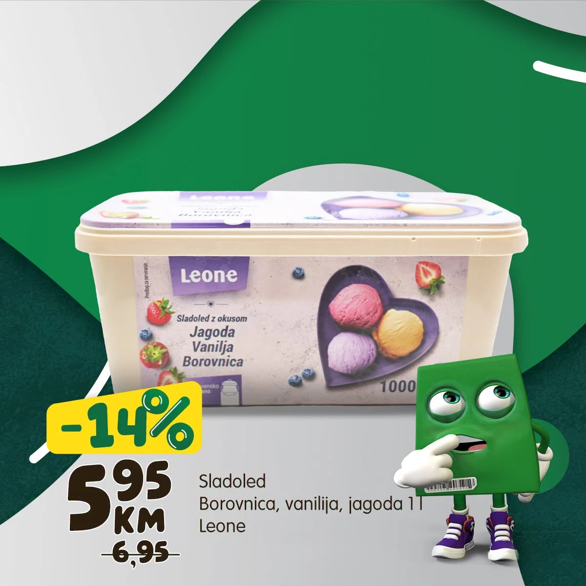 Bingo Trio ponuda do 26.08.2026. – Leone sladoled 1 l za 5,95 KM uz 14% popusta
