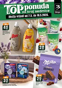 Bingo vikend akcija do 53% katalog prehrana piće hemija i kućne potrepštine BiH do 10.05.2026