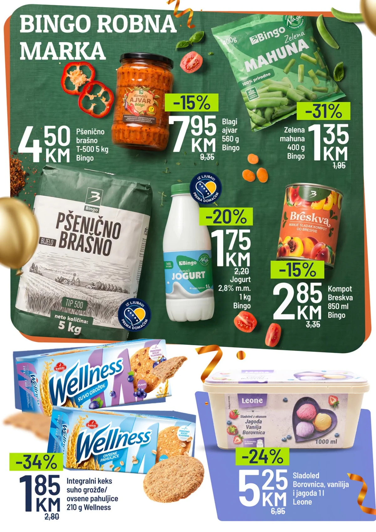 Bingo Vitez katalog – kafa, pića, sokovi, grickalice i prehrambeni proizvodi