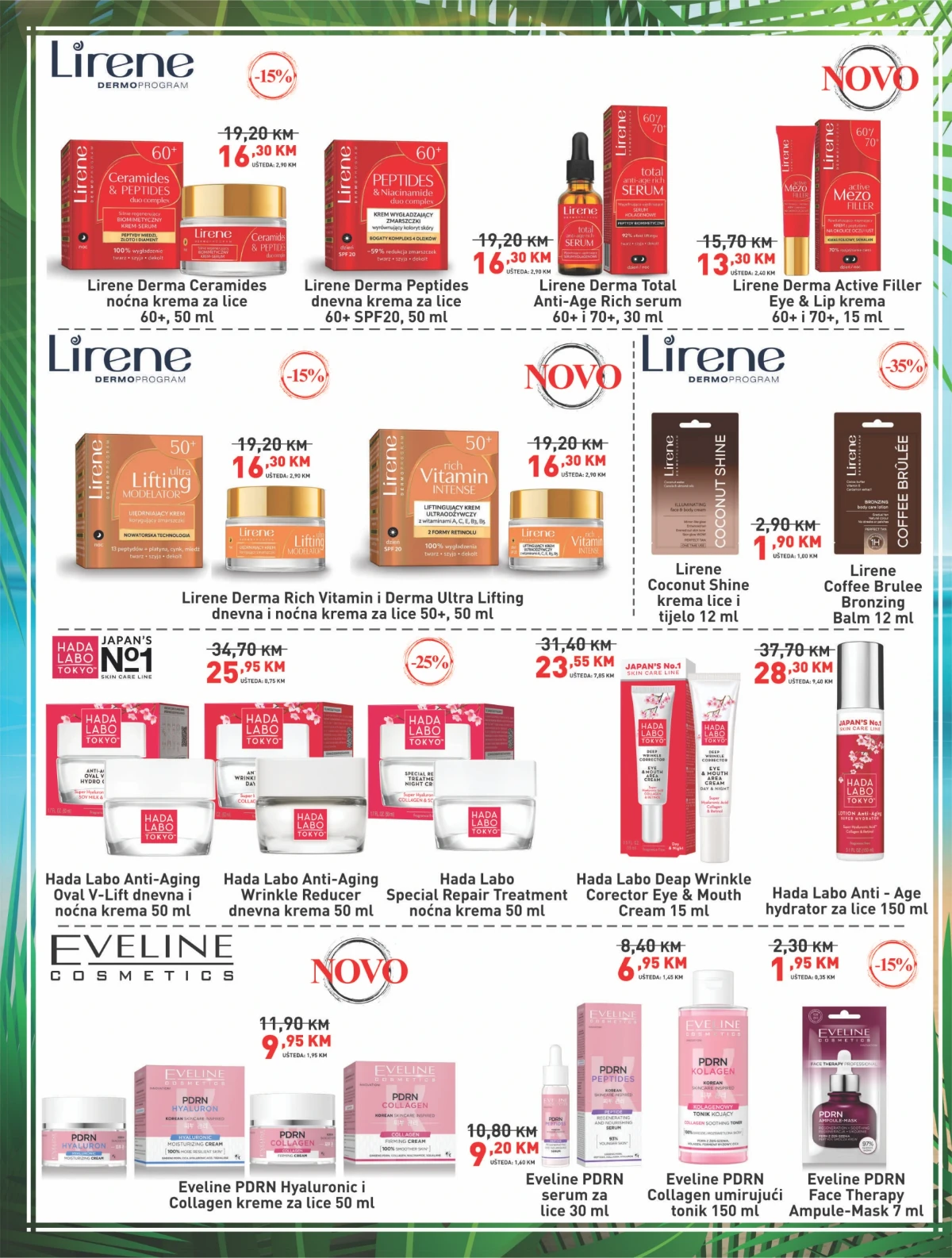 Didaco katalog strana 6 – Lirene, Hada Labo i Eveline njega lica
