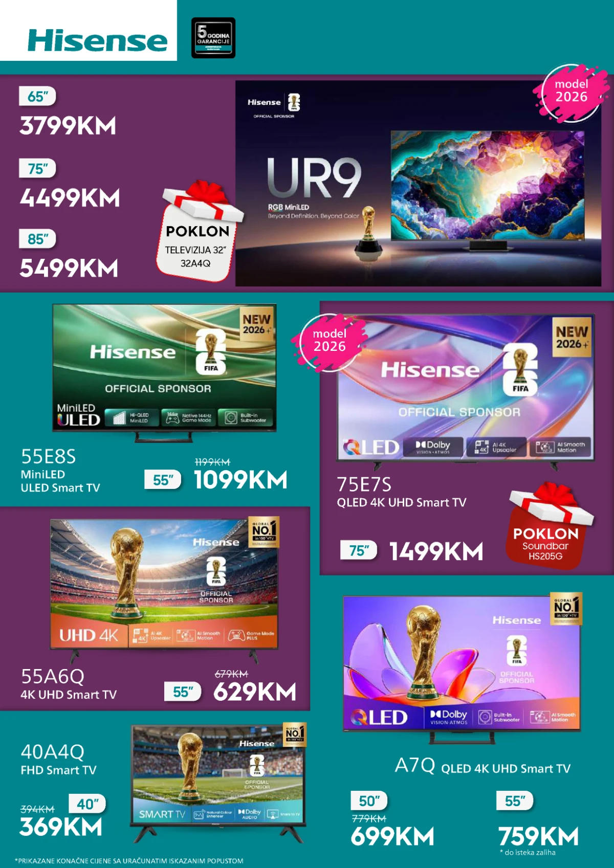 Domod katalog Hisense Smart televizori