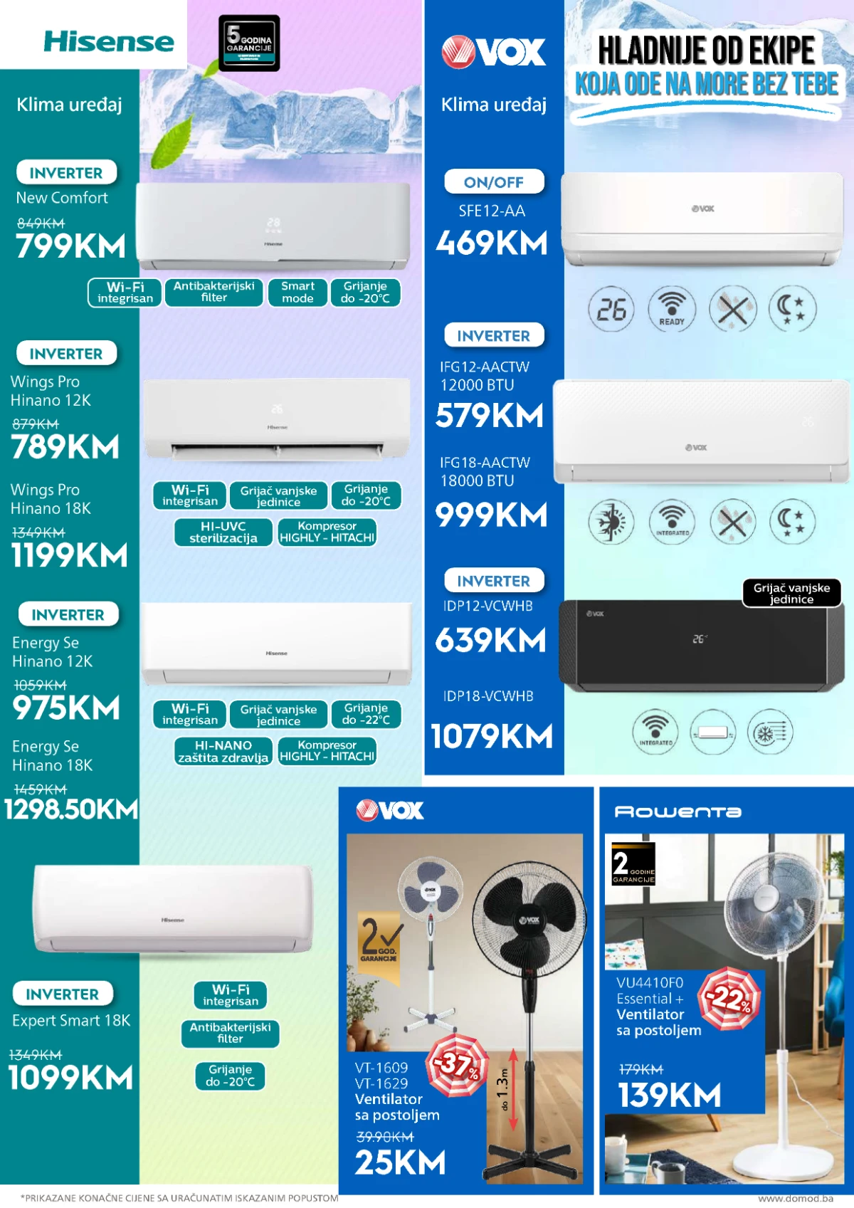 Domod katalog klima uređaji i ventilatori