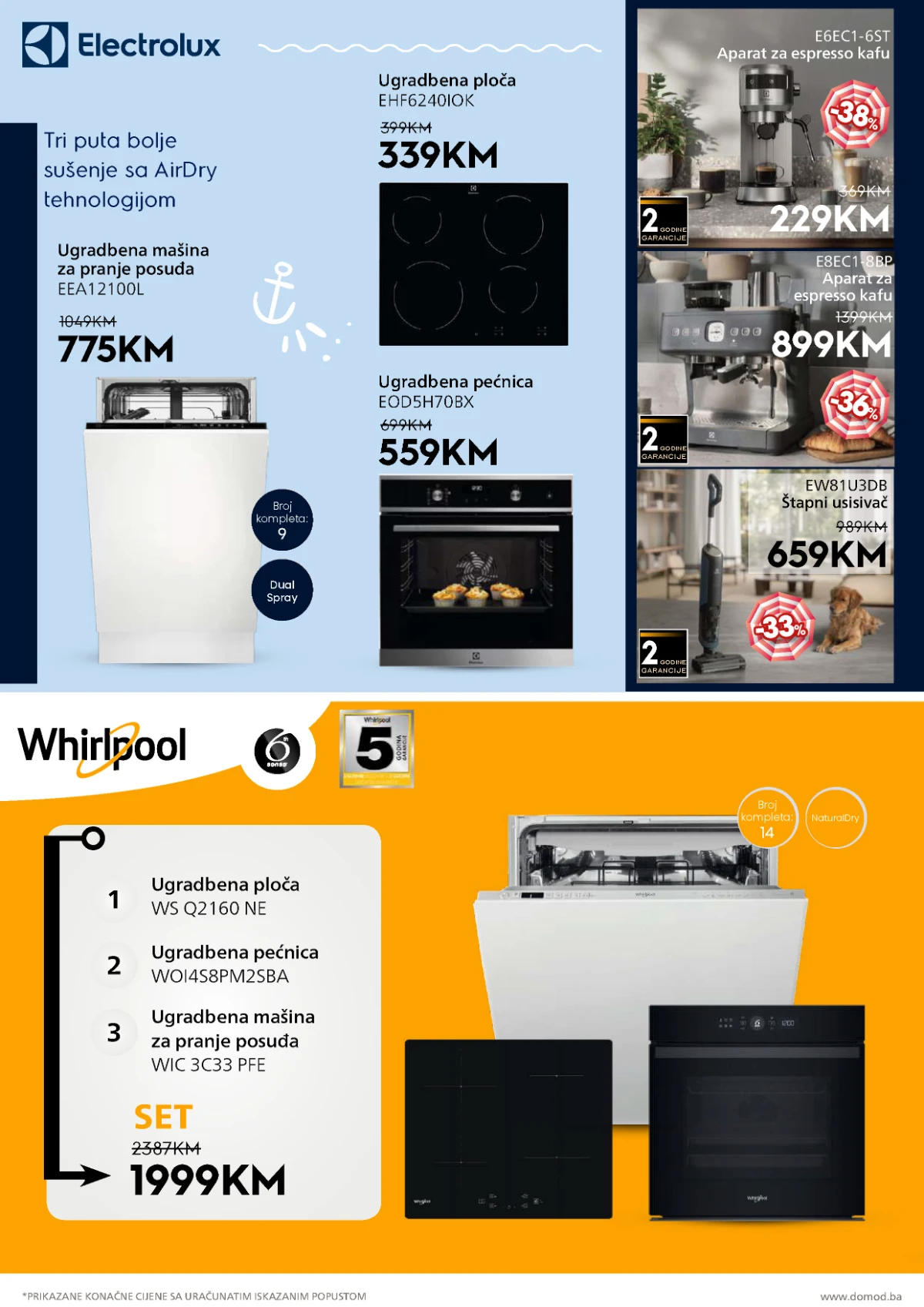 Domod katalog kuhinjski aparati i aparati za kafu