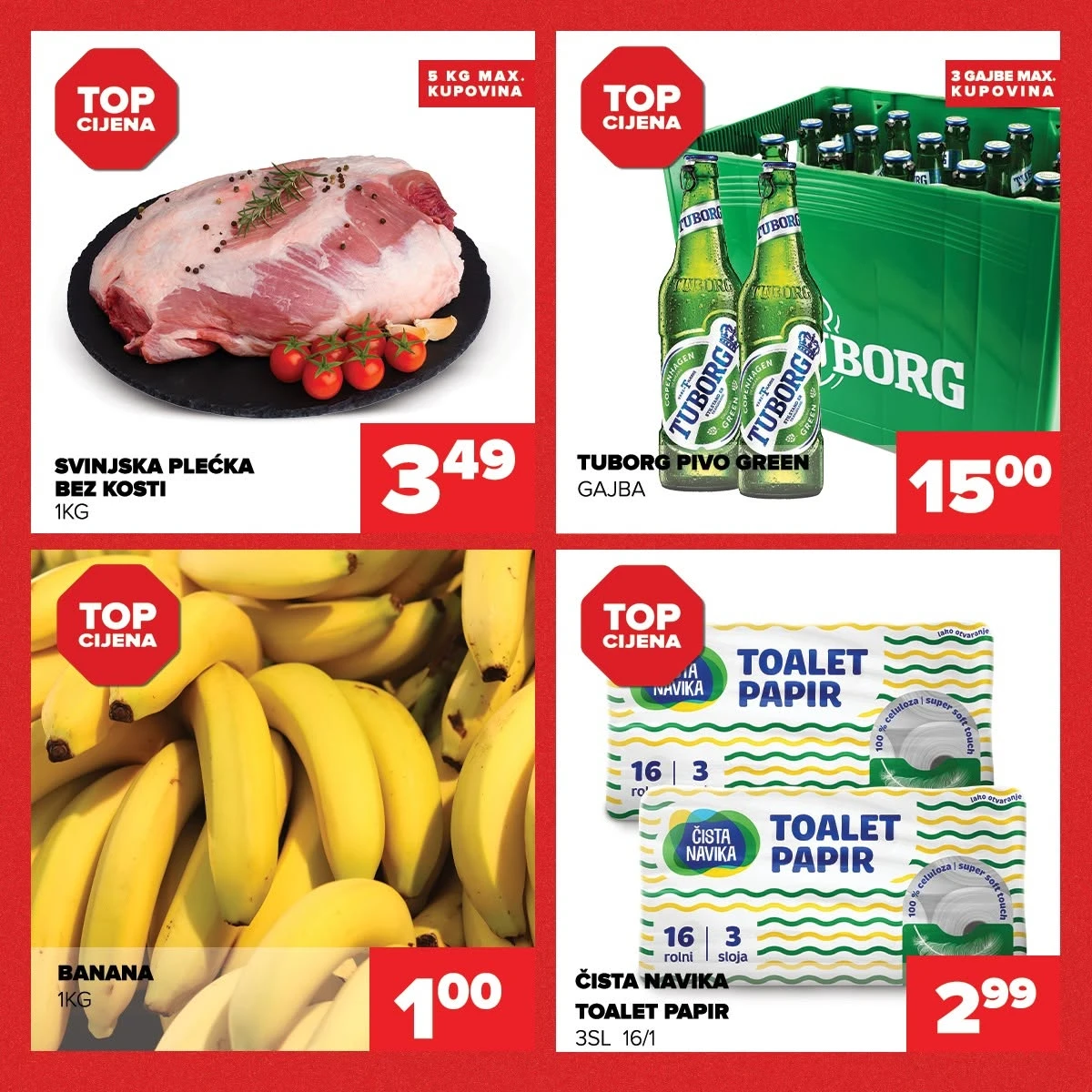 Đurić Supermarket Derviši Porodični petak – prehrana, piće i proizvodi za domaćinstvo