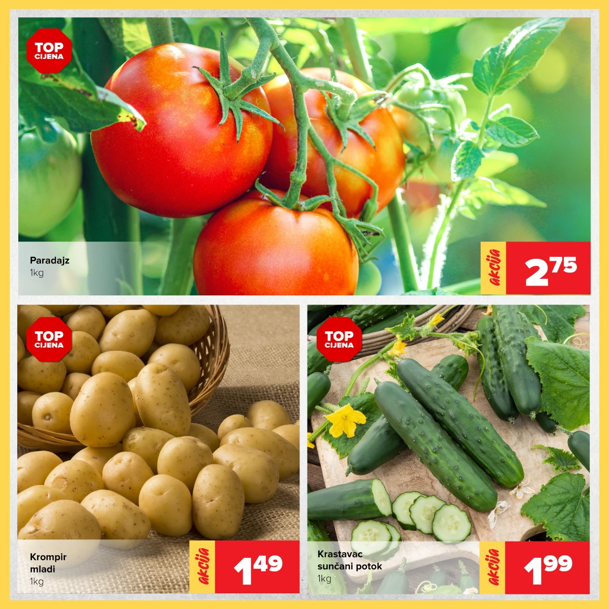 Đurić vikend akcija 05-07.06.2026 – paradajz, mladi krompir i krastavac po akcijskim cijenama