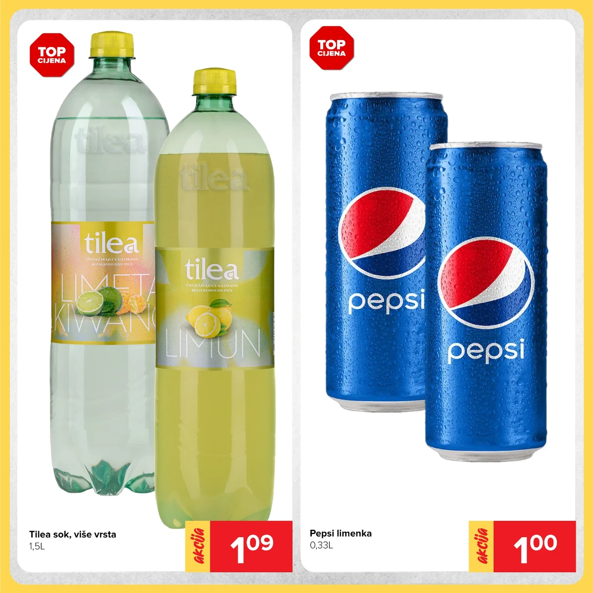 Đurić vikend akcija pića do 17.05.2026 – Pepsi i Tilea sokovi na sniženju