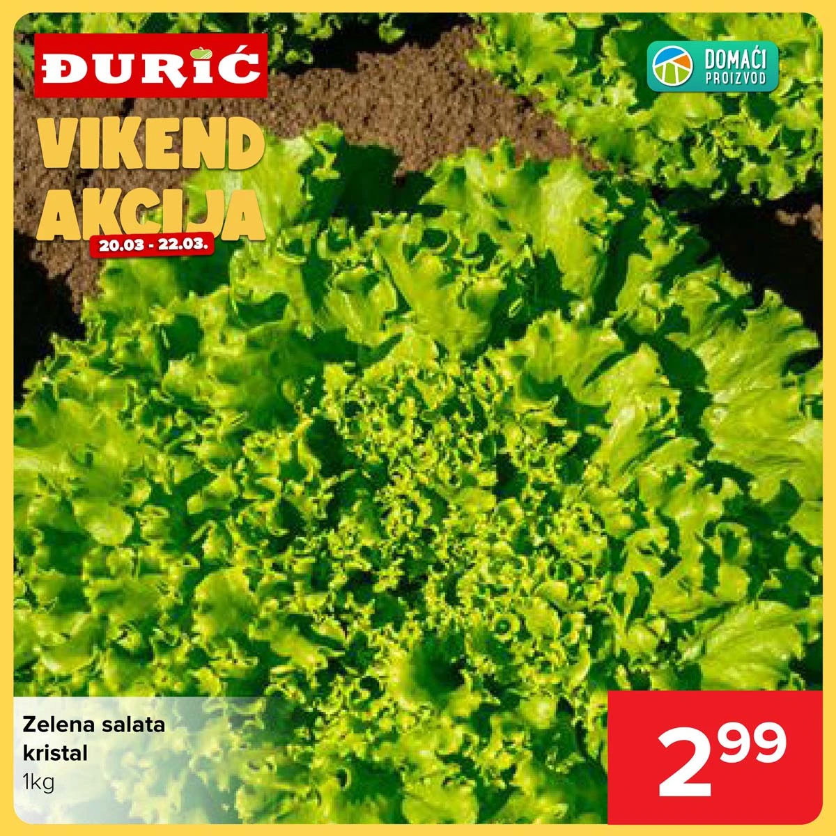 Đurić vikend katalog sniženja prehrane i kućnih proizvoda do 22. marta 2026 – stranica 1