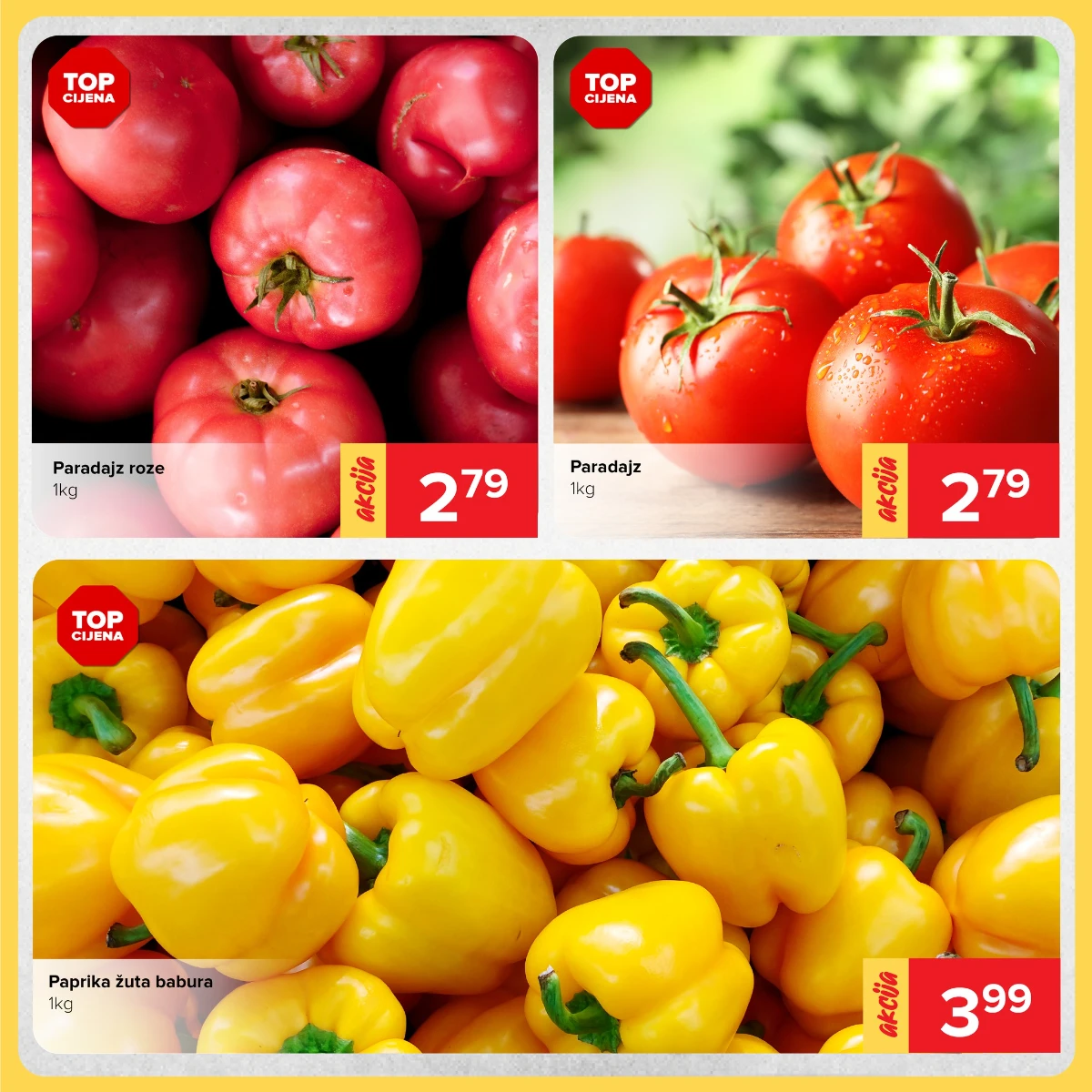 Đurić vikend akcija 29-31.05.2026 – paradajz, paprika babura i svježe povrće po akcijskim cijenama