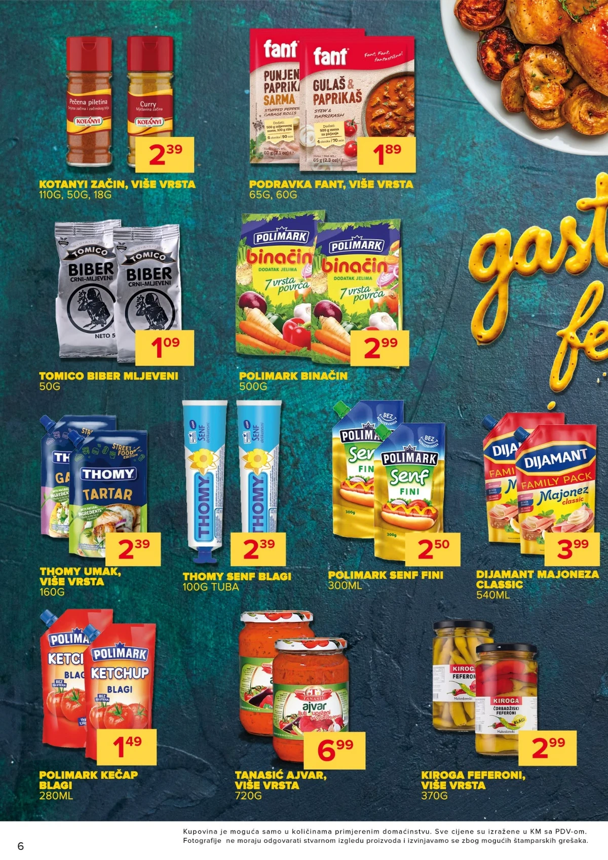 Đurić Supermarket katalog – začini, umaci, ajvar, majoneza i prehrambeni proizvodi na akciji