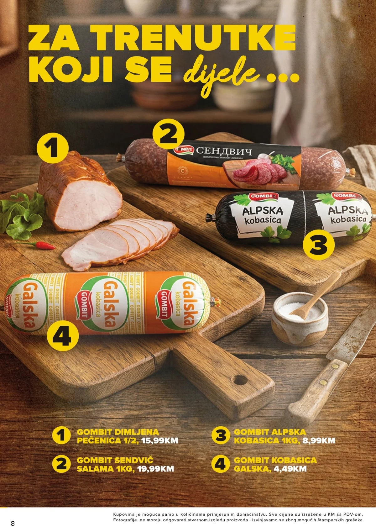 Đurić Supermarket katalog – Gambit suhomesnati proizvodi po akcijskim cijenama
