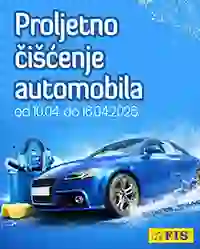 FIS akcija sniženja do 20 posto oprema za proljetno čišćenje automobila april 2026