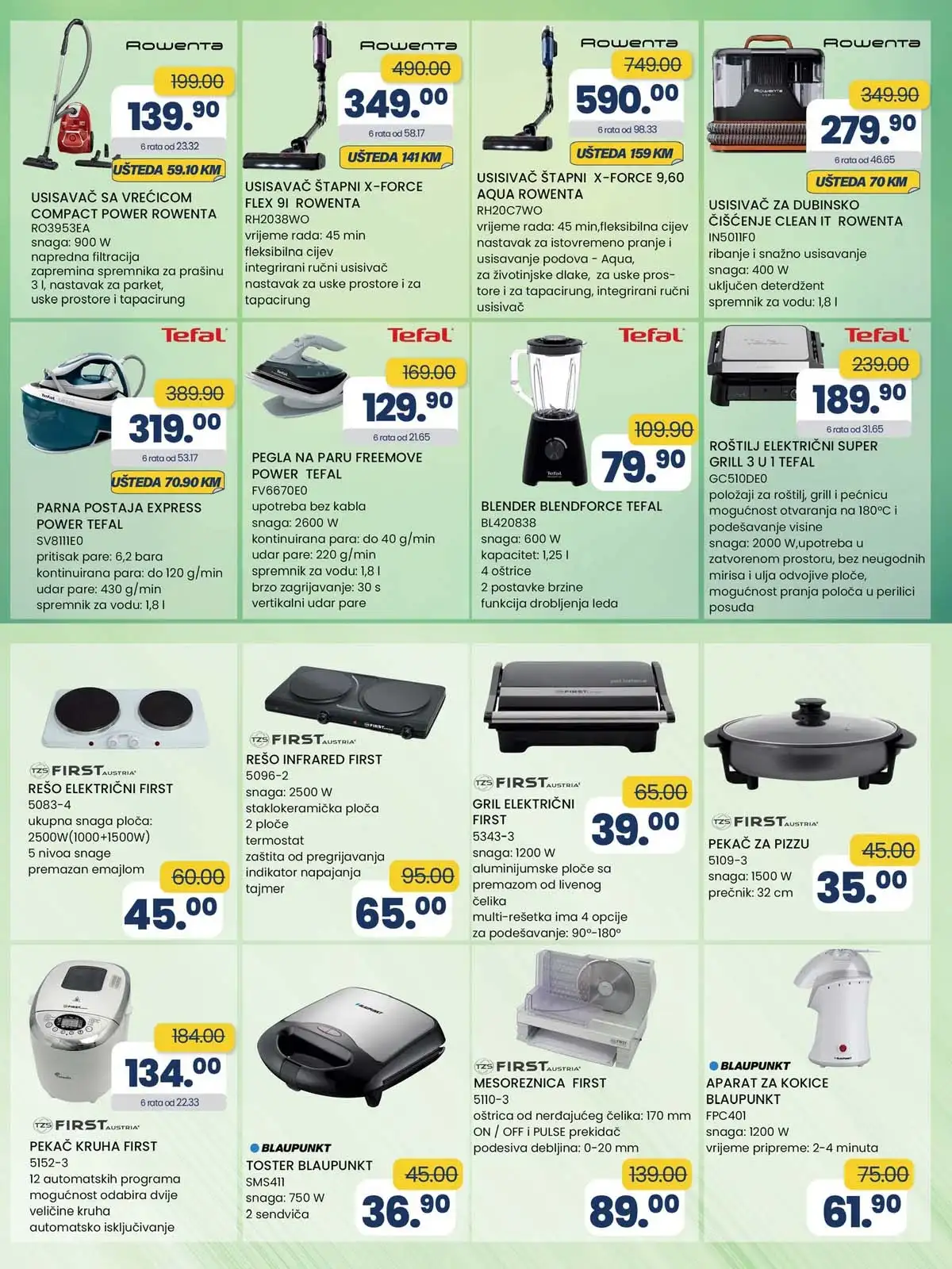 FIS tehnika akcija – uređaji za svakodnevnu upotrebu FIS katalog tehnika i uređaji za dom – sniženja