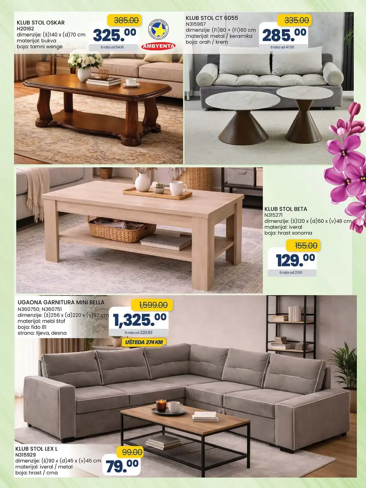 FIS dekoracija akcija – proizvodi za uređenje prostora FIS katalog dekoracija i namještaj – sniženja