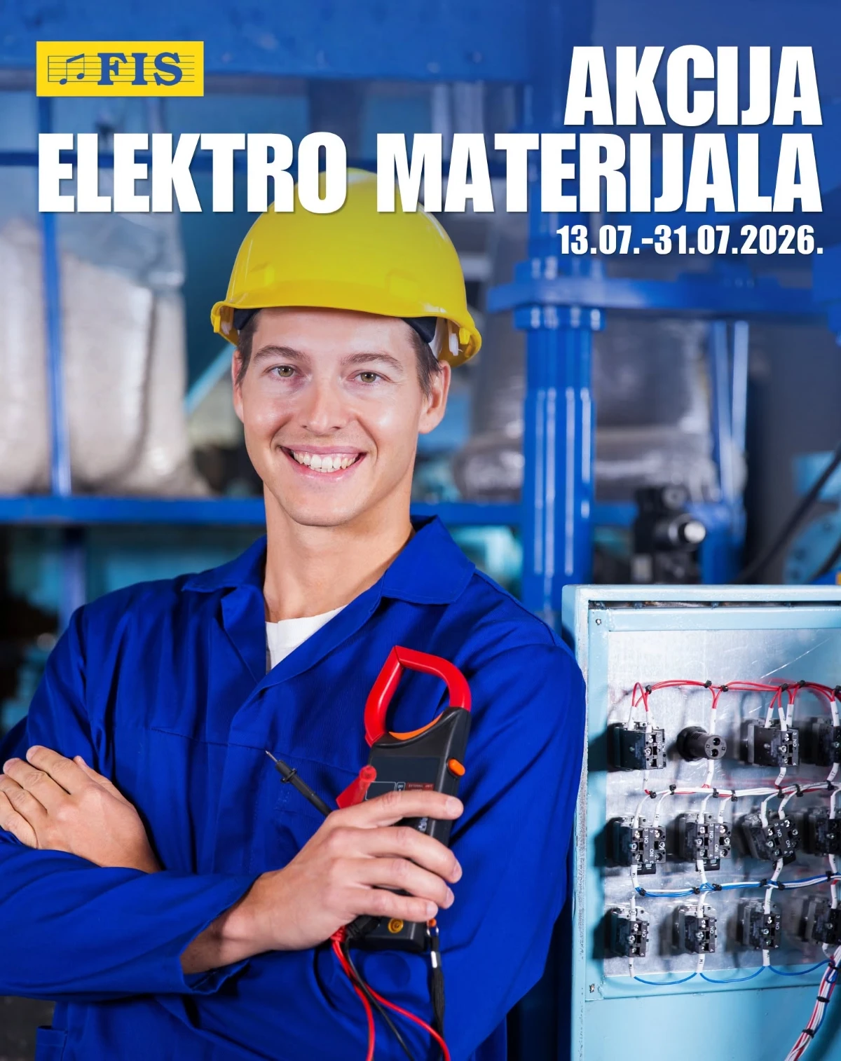 FIS akcija elektro materijala do 31.07.2026. – kablovi, osigurači, utičnice i sklopke po akcijskim cijenama