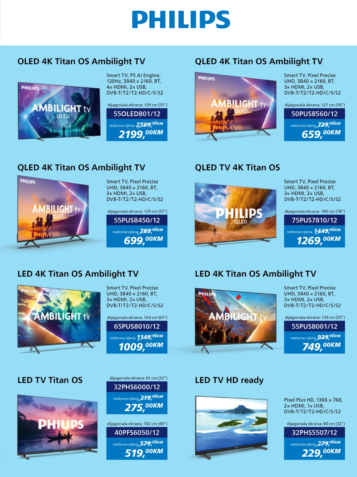 FIS katalog do 14.09.2026. – Philips OLED, QLED i LED televizori po akcijskim cijenama