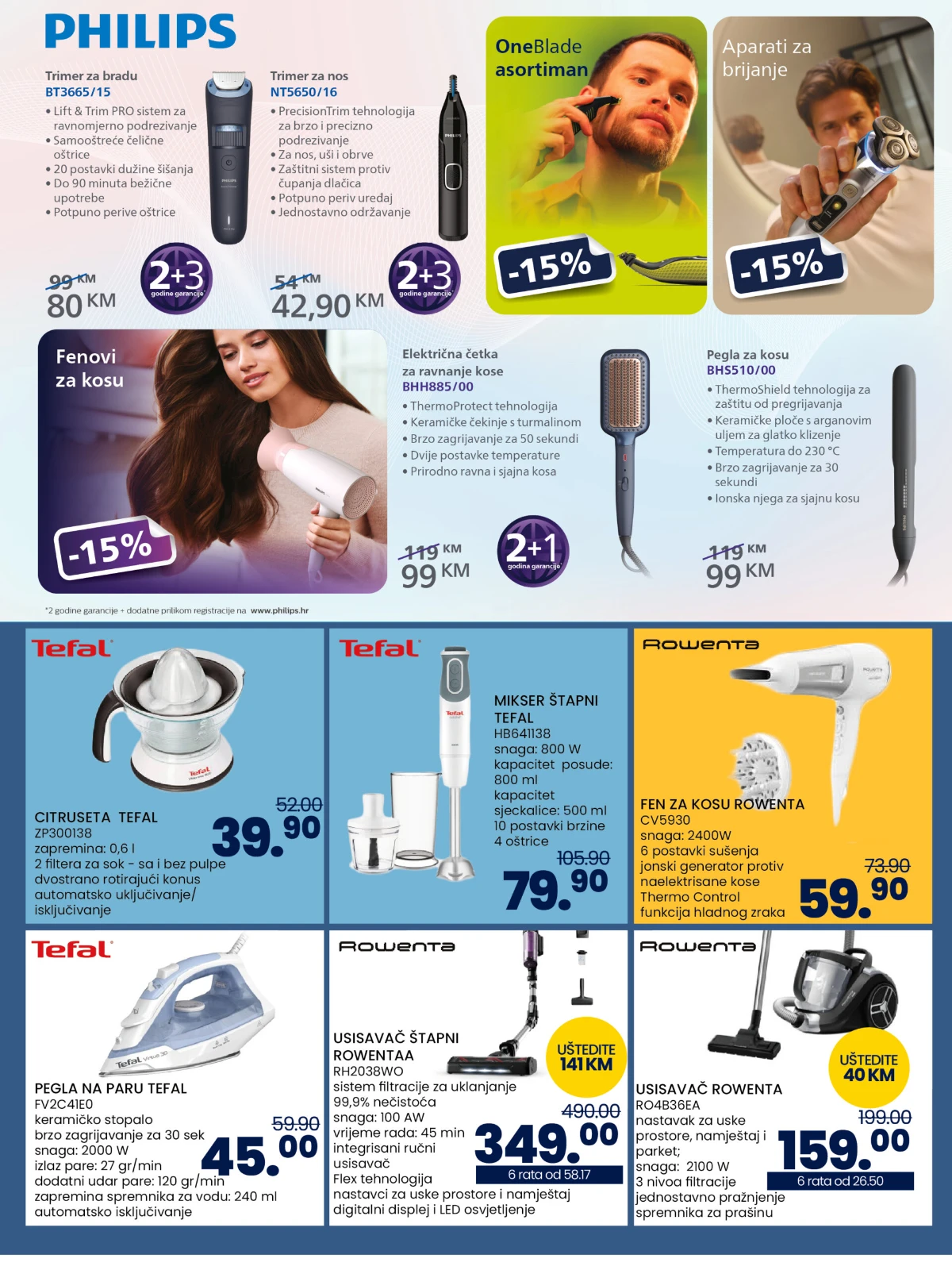 FIS katalog do 14.09.2026. – Philips uređaji za njegu, Tefal i Rowenta kućanski aparati