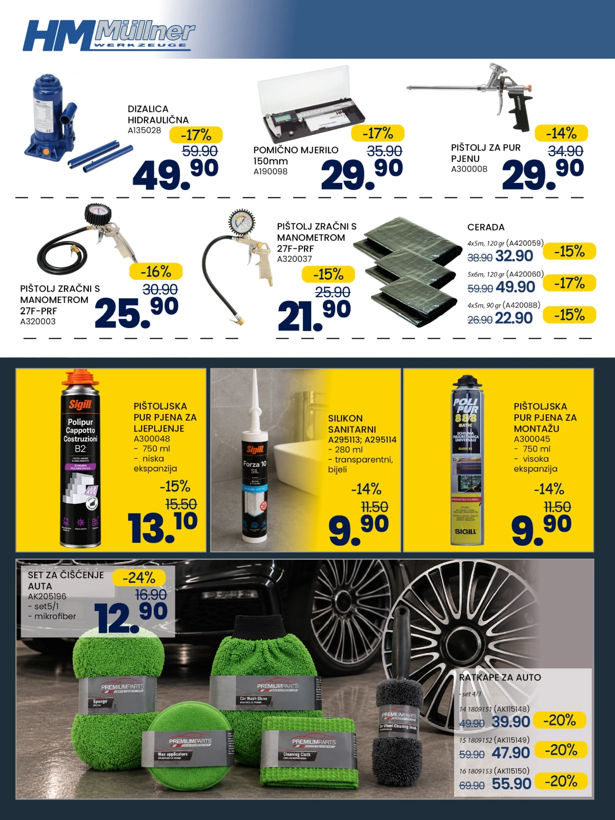 FIS katalog do 14.09.2026. – alat, mjerila, PUR pjena, silikon i oprema za automobil