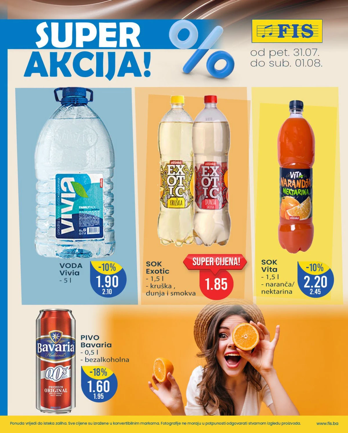 FIS Super akcija – voda, sokovi i bezalkoholno pivo na akciji