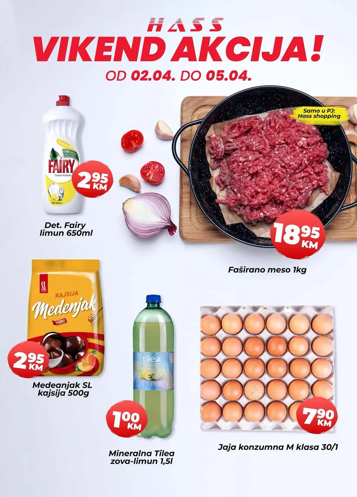 Hass Komerc katalog vikend akcija sniženja prehrane do 05. aprila 2026