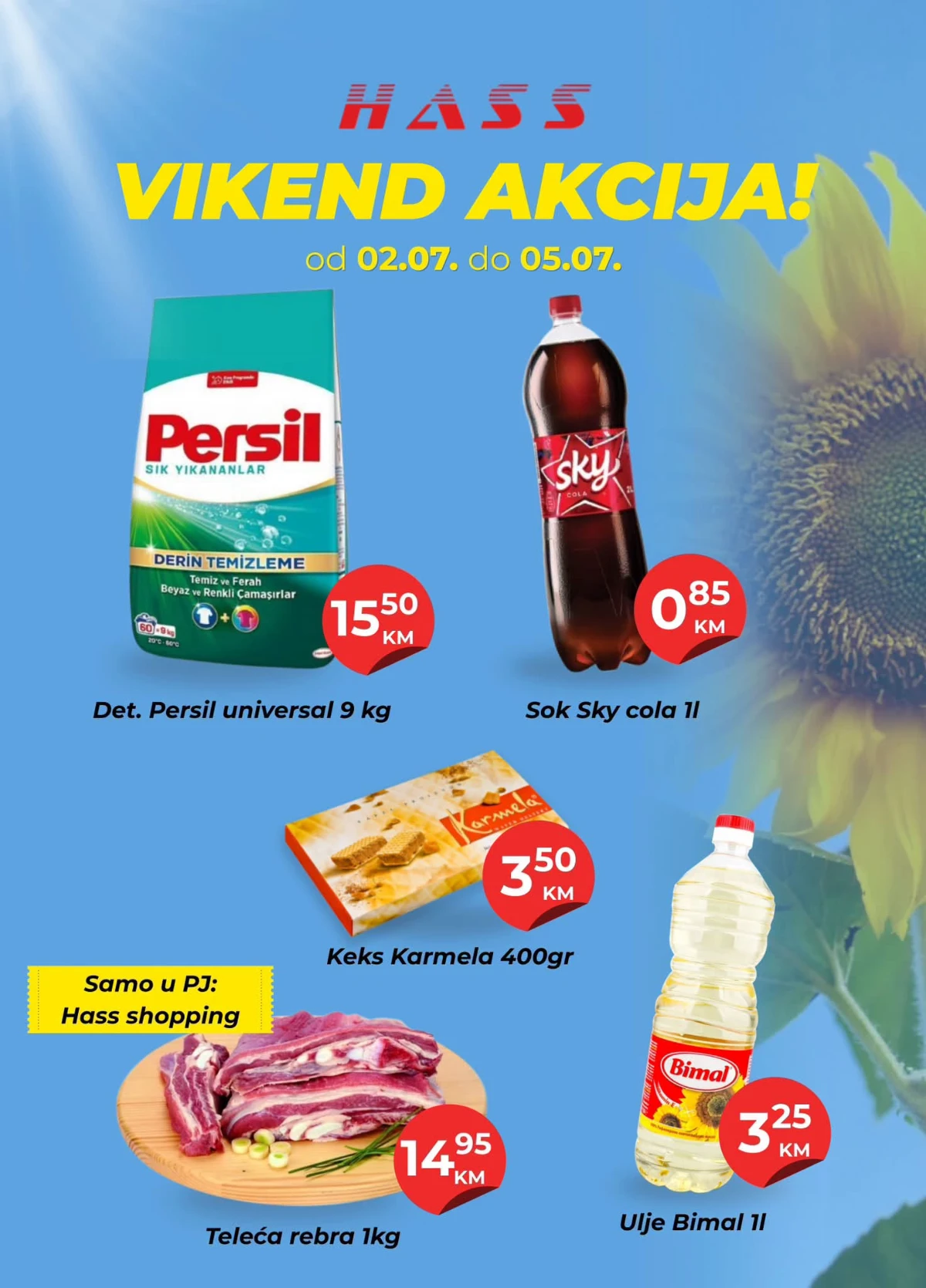 Hass Komerc vikend akcija do 05.07.2026. – odlične cijene za svakodnevnu kupovinu