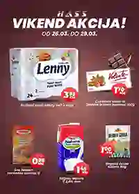 Hass Komerc vikend akcija sniženja prehrane i kućnih proizvoda do 29. marta 2026 katalog