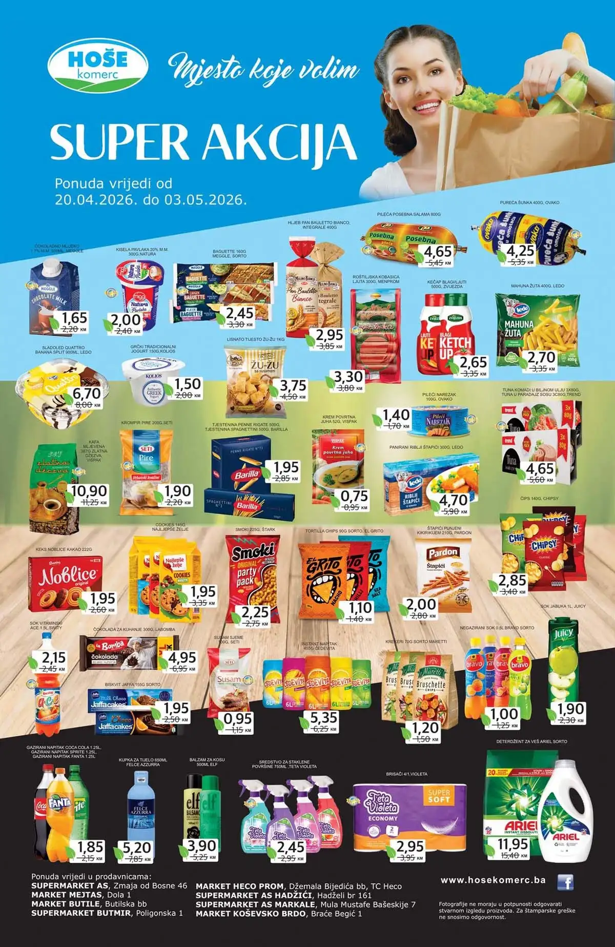 Hoše Komerc Super cijena katalog sniženja do 03. maja 2026
