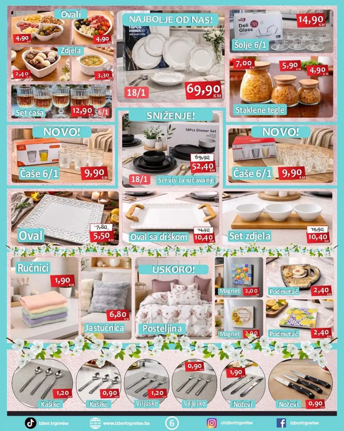 Izbor Trgovine akcija – kućni proizvodi i garderoba na sniženju do 10. aprila 2026 (strana 6)