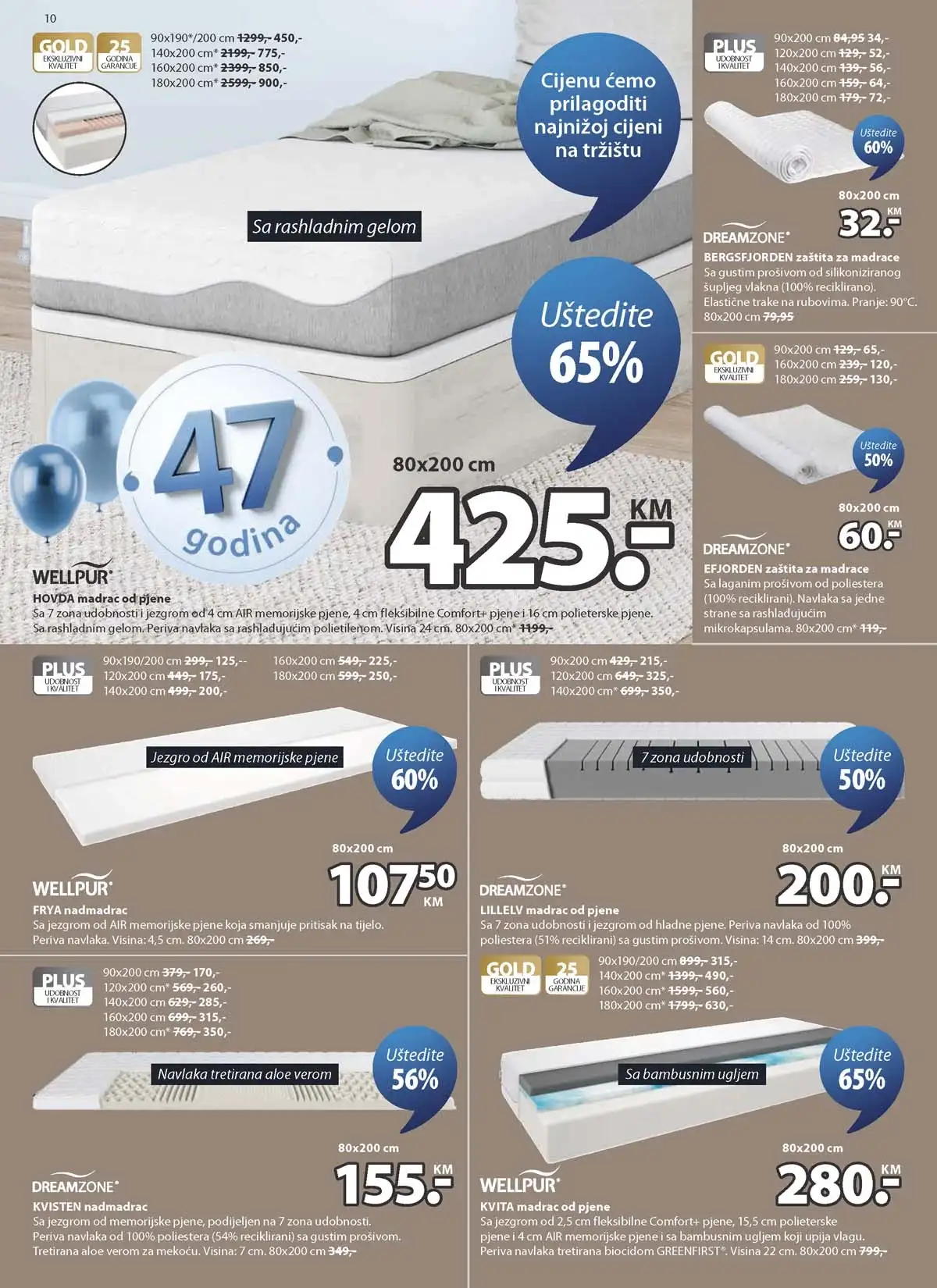 JYSK rođendanska akcija katalog sniženja namještaja i opreme za dom – strana 10 – do 14.04.2026