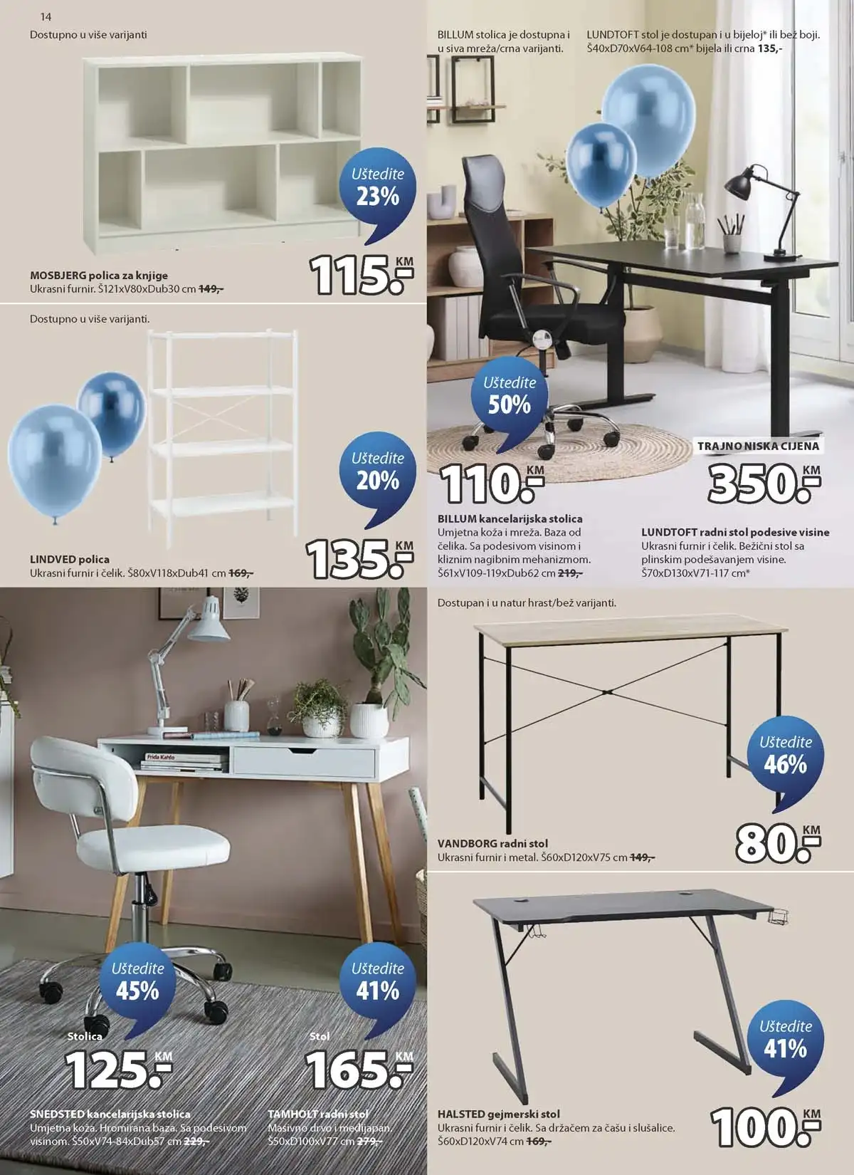 JYSK rođendanska akcija katalog sniženja namještaja i opreme za dom – strana 14 – do 14.04.2026